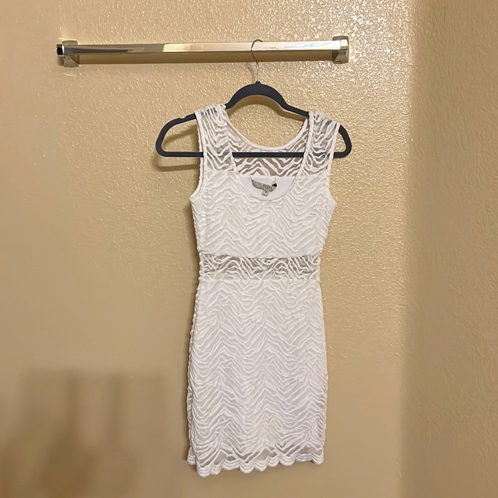 White lace mini dress Guess XS!